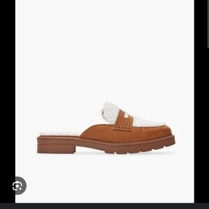 JUSTFABDanica Sherpa Lug Sole Mule